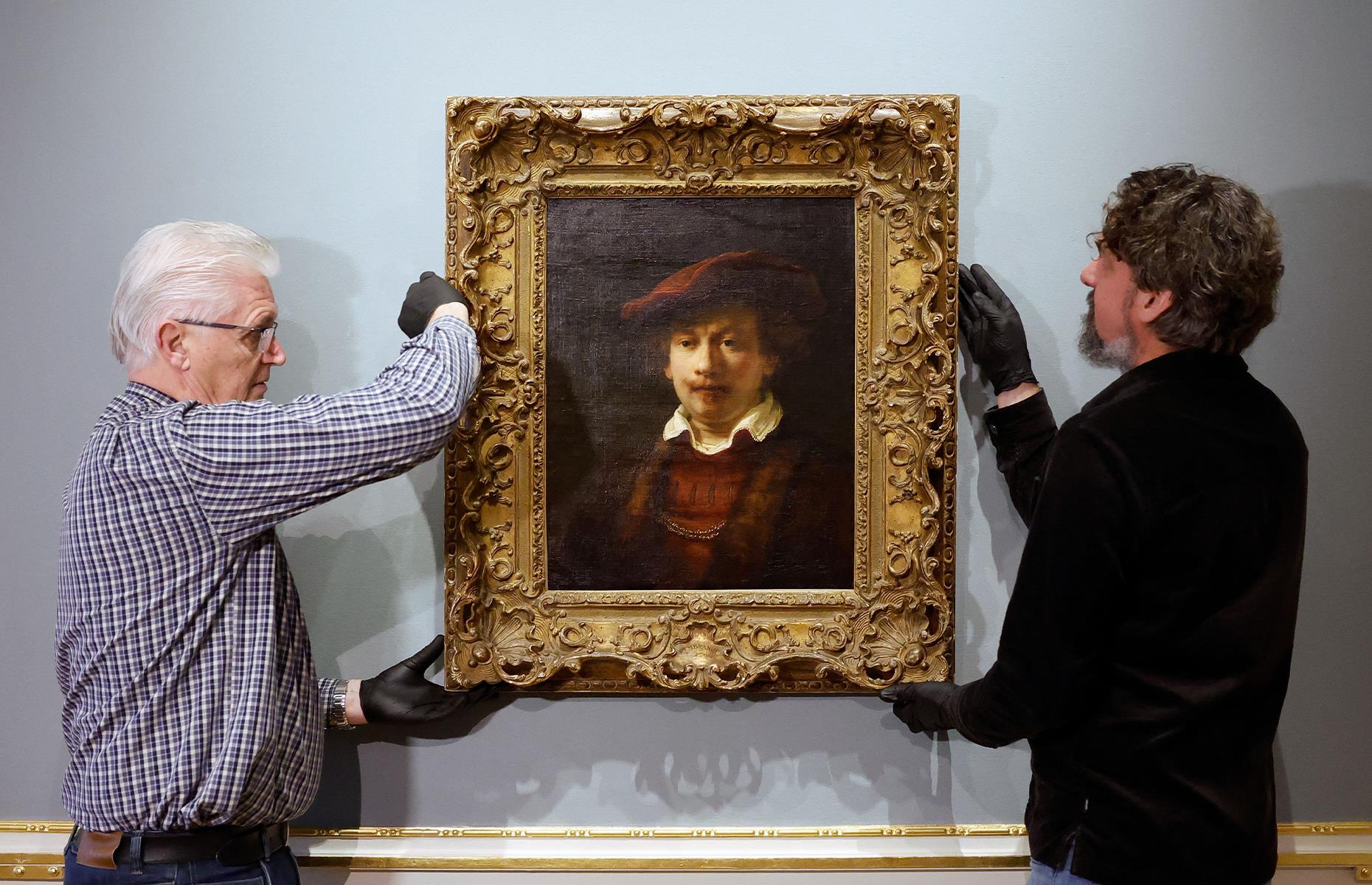Rembrandt's Rembrandt in a Red Beret